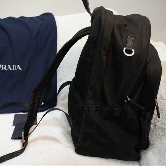 Prada Re-Nylon and SaffieLo leather backpack Very Rare Low in Stock - Picture 2 of 5